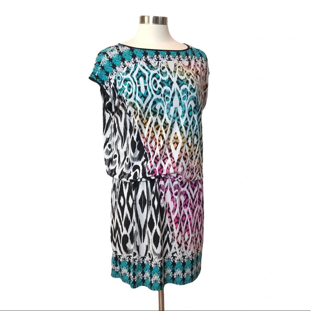 Style & Co Multicolored Patterned Dress - Picture 5 of 14